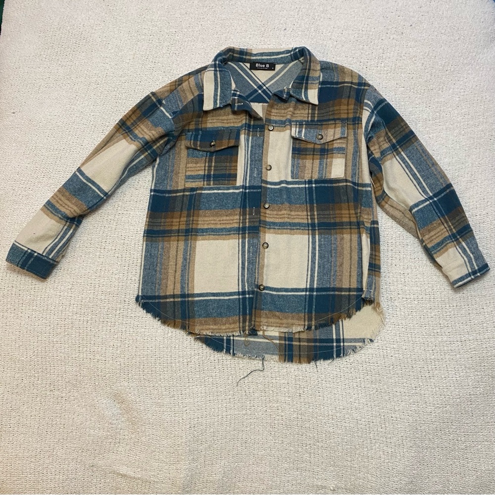 Blue and brown jacket